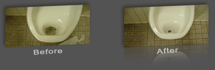 Urinal Before and After